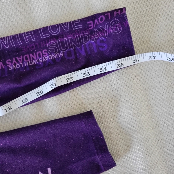 WITH x Peloton Sundays With Love High Waist Leggings Yoga Pants Purple Small - Picture 14 of 14